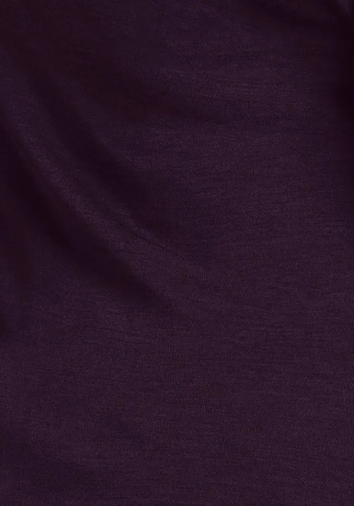 Addie Short Sleeve Crew - Deep Plum