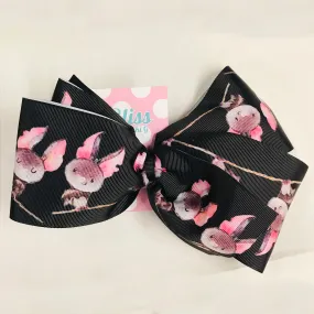 Bat Buddy Xtra Large Hand Made Hair Bow