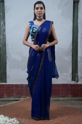 Blue Saree