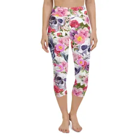 Boho Skull Yoga Capris