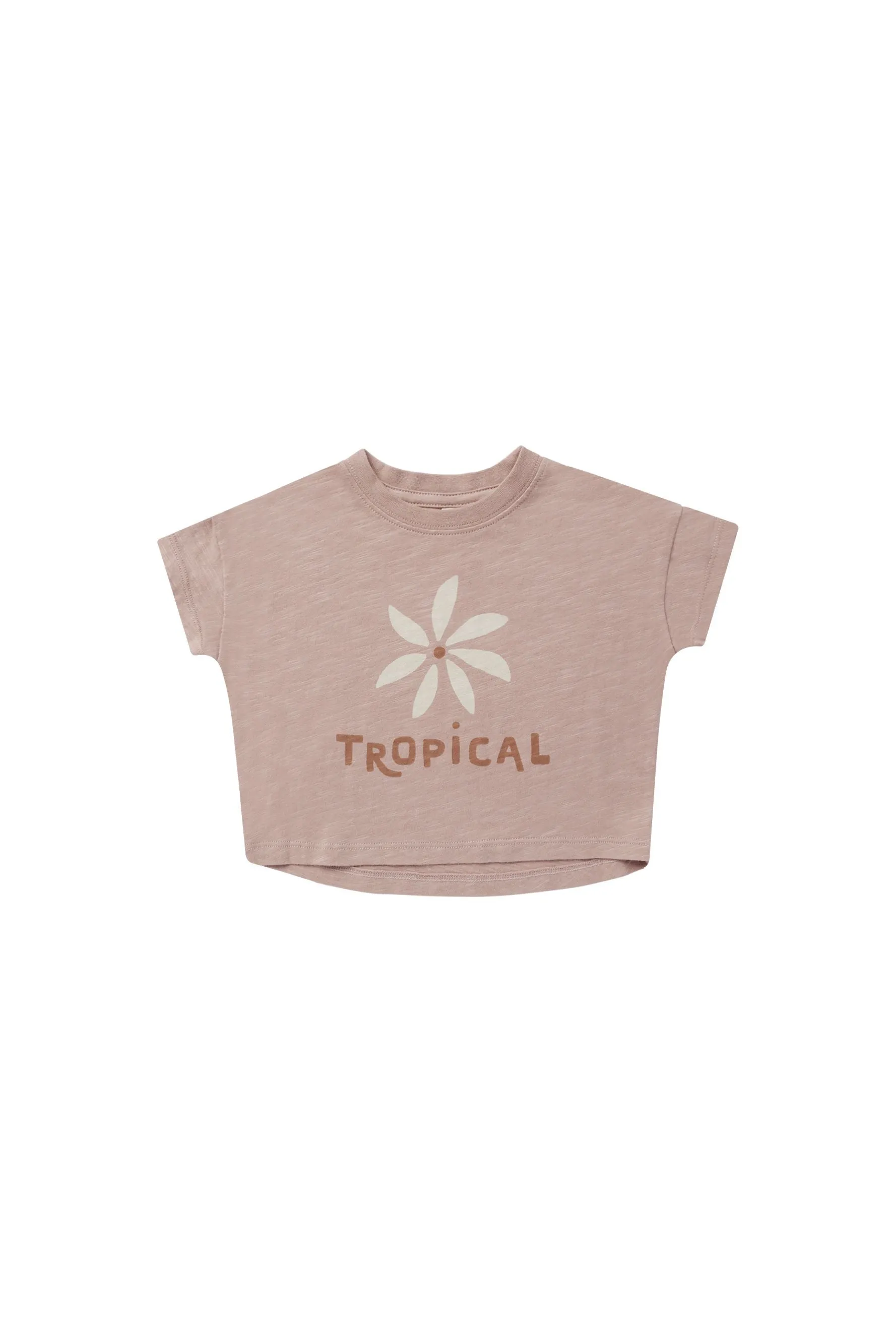 Boxy Tee | Tropical Mauve