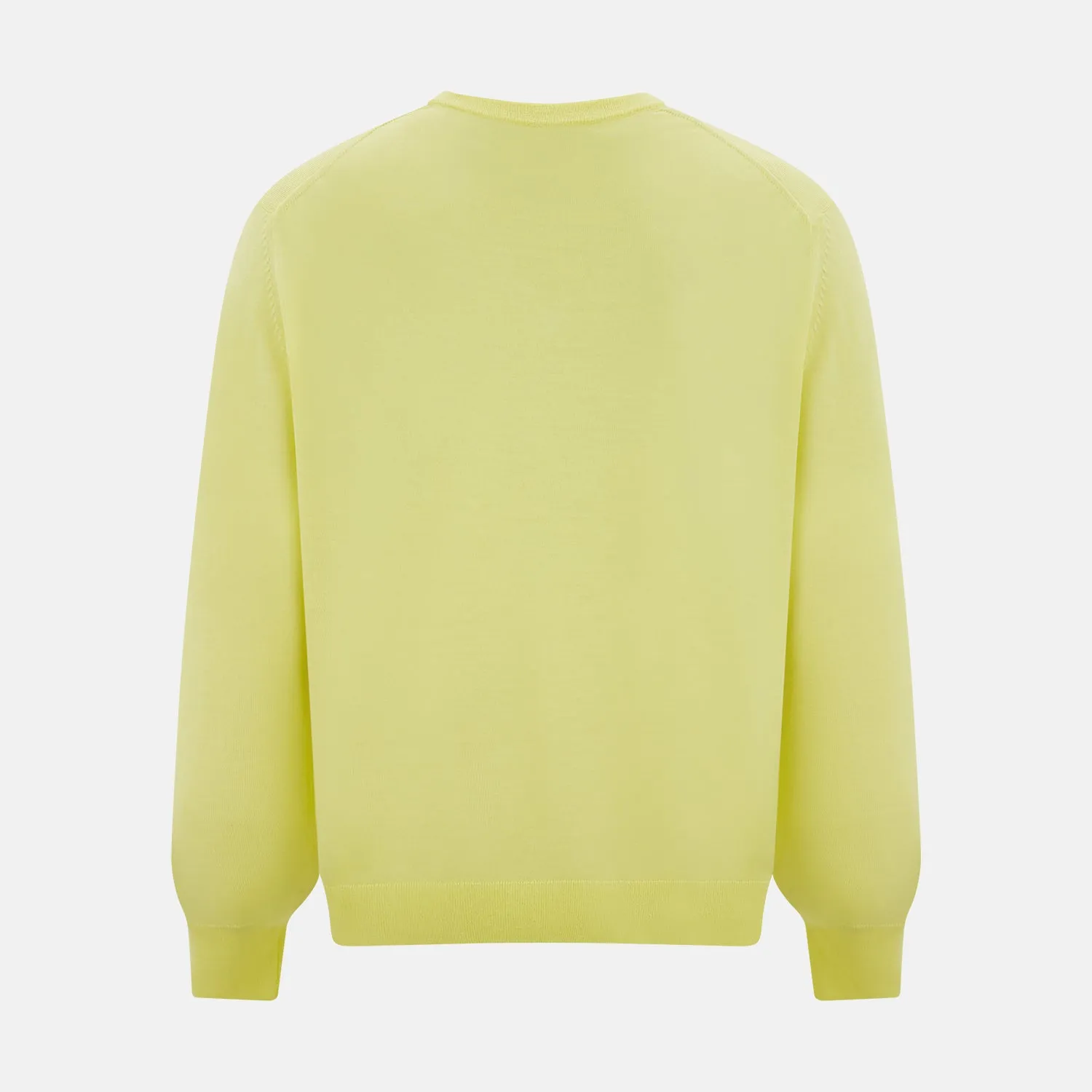 Bright Yellow Cashmere V-neck Jumper