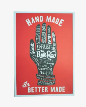 BSMC x Dave Buonaguidi "Handmade Is Better Made" Print - Red