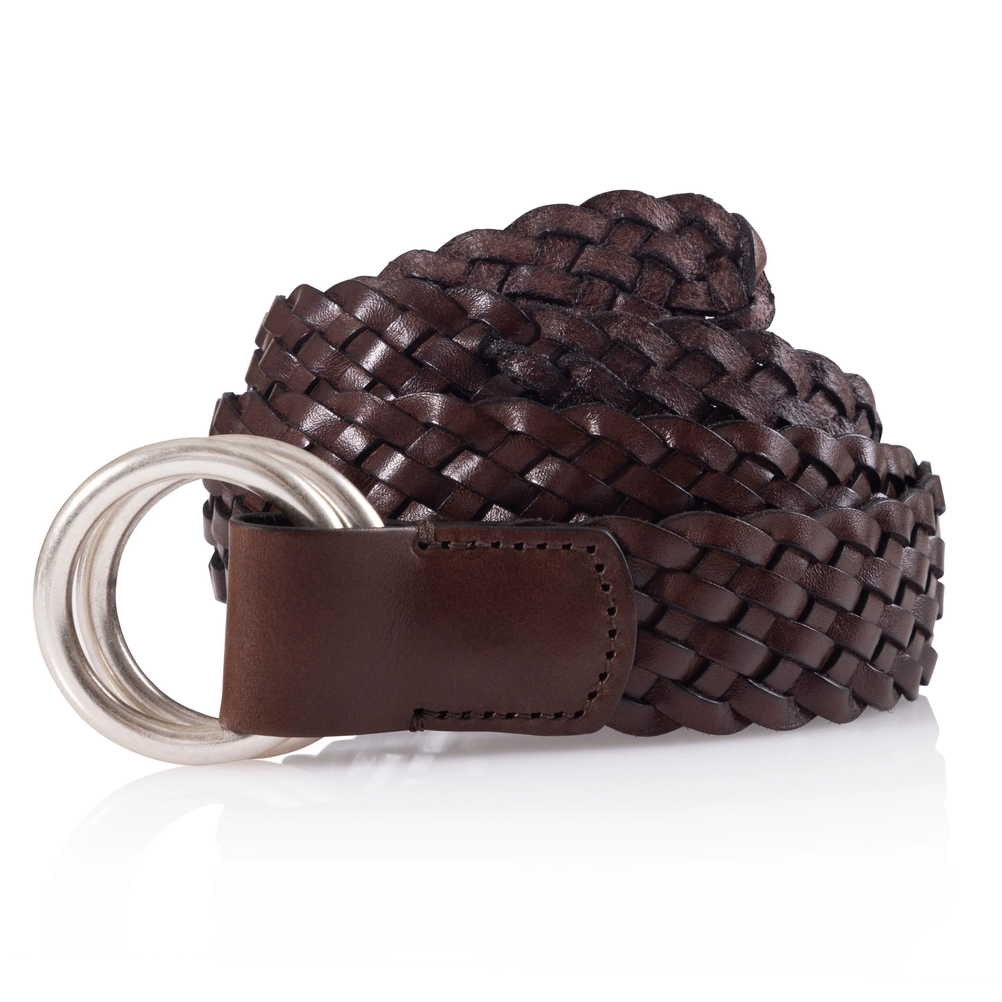 Calf Woven O-Ring Belt