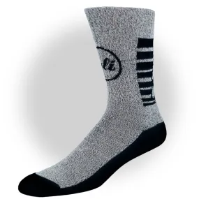 CALI Strong Classic Athletic Crew Socks Grey Heather