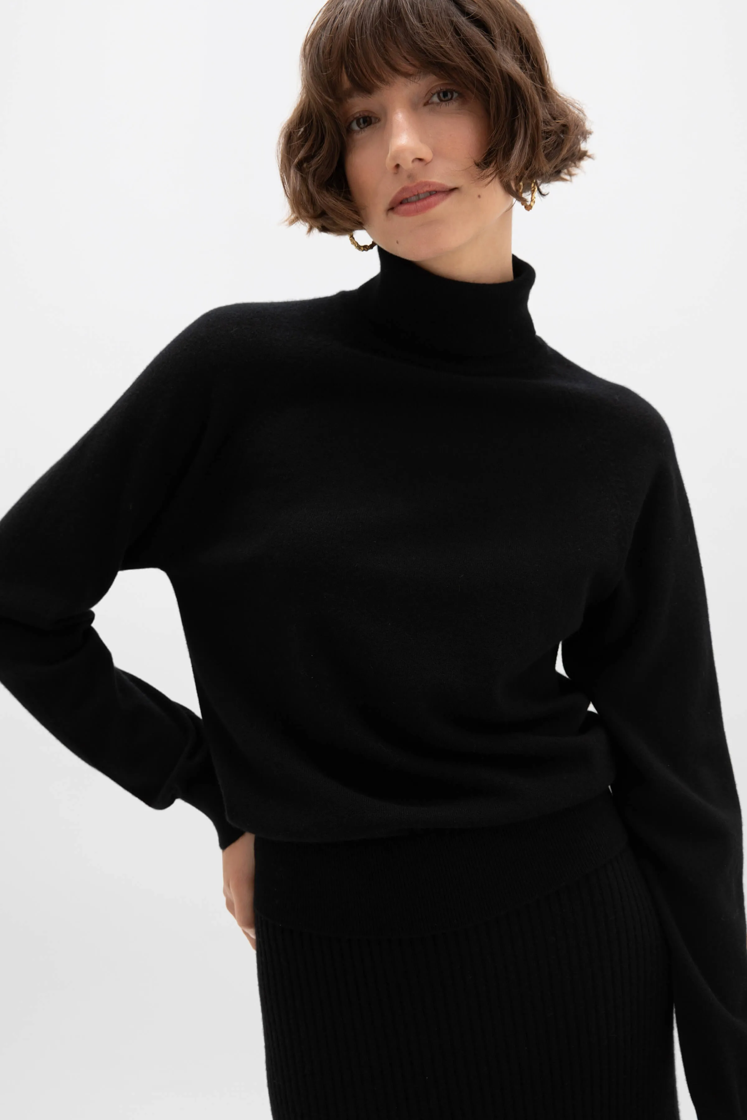 Cashmere Roll Neck