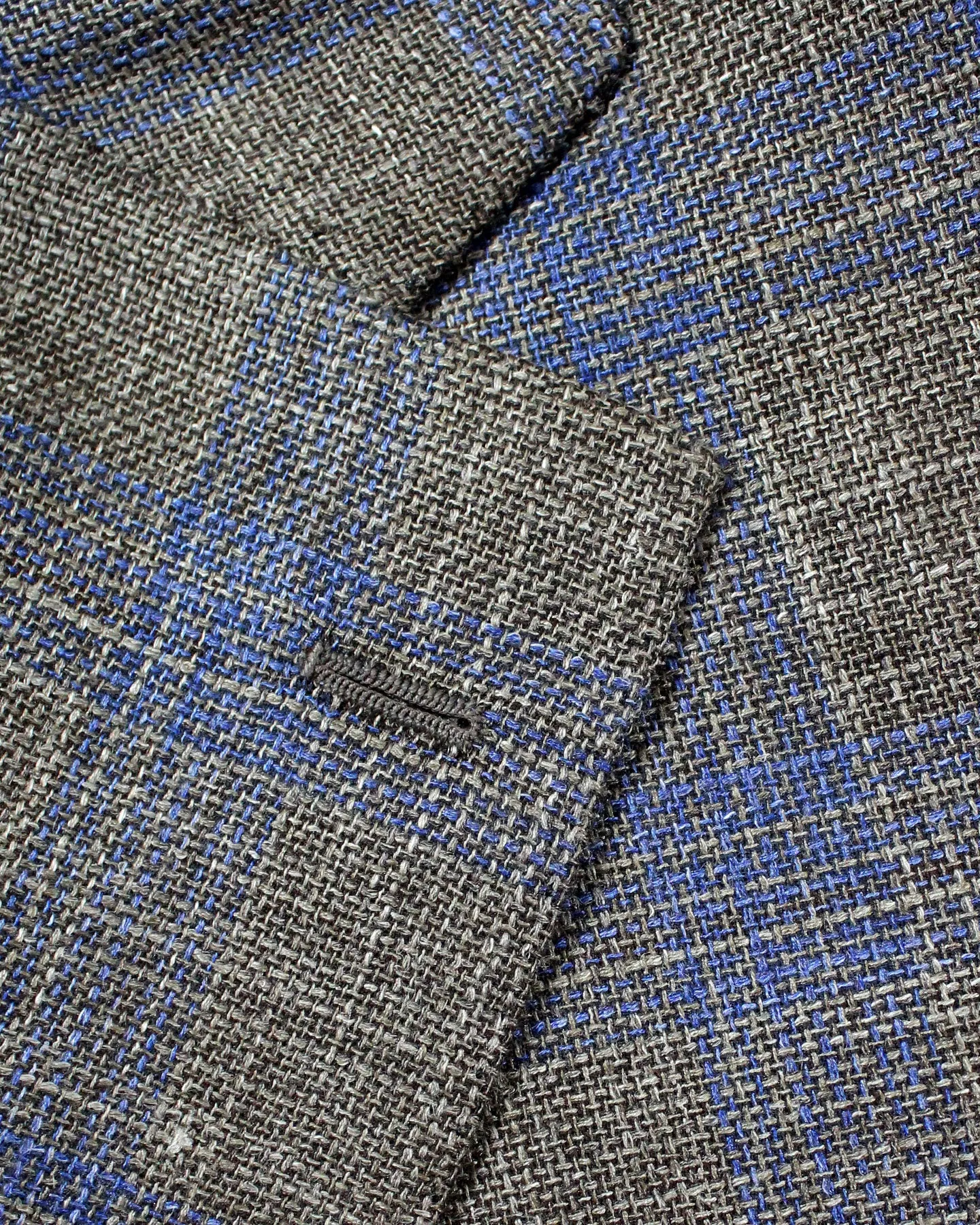 Cesare Attolini Sport Coat Brown Midnight Blue Plaid Blazer EU 50/ US 40