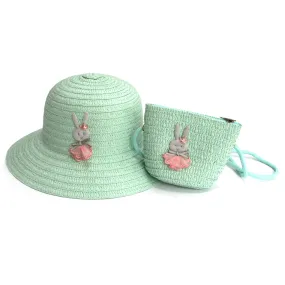 Childrens Rabbit Hat and Matching Shoulder Bag