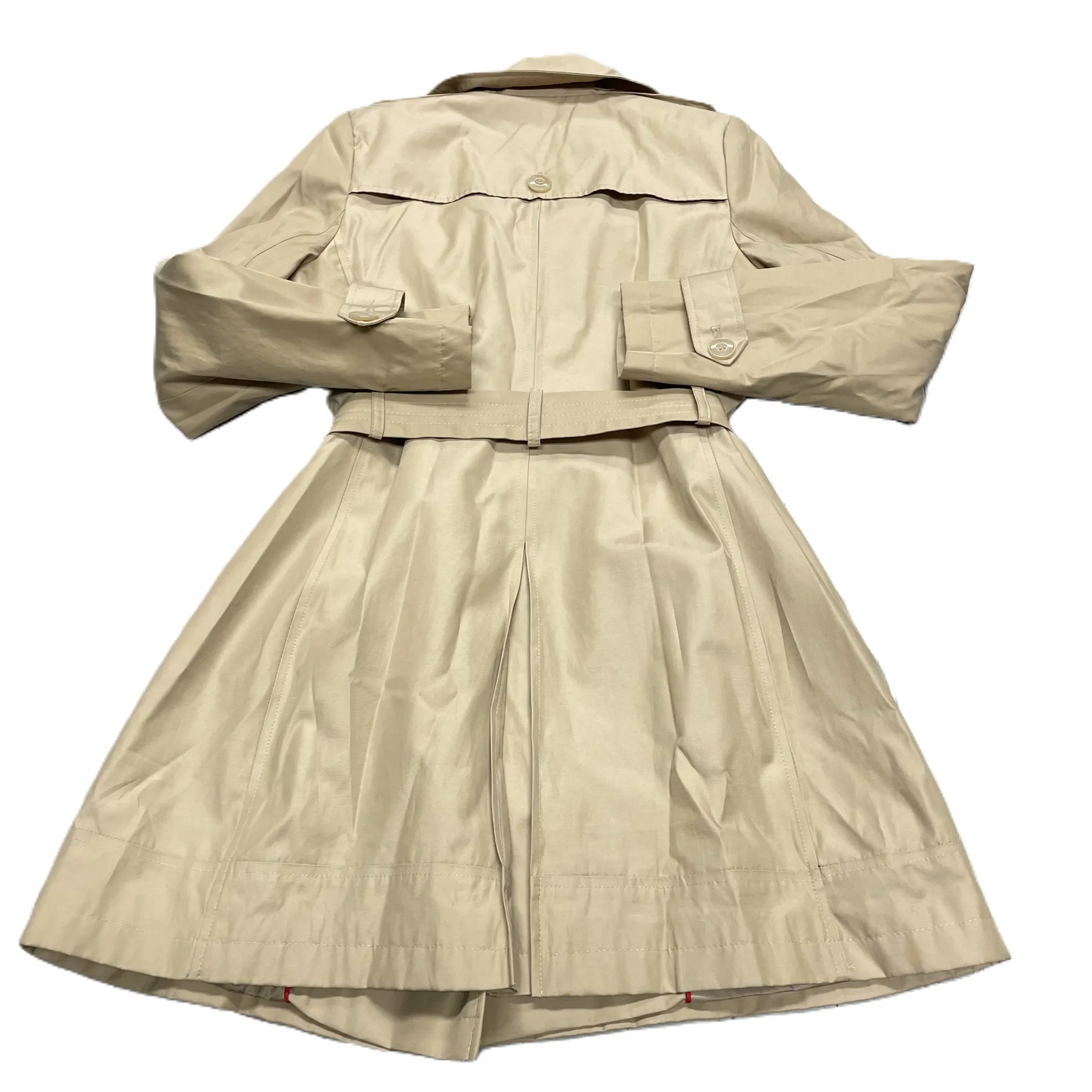 Coat Trench Coat By Dkny In Tan, Size: S