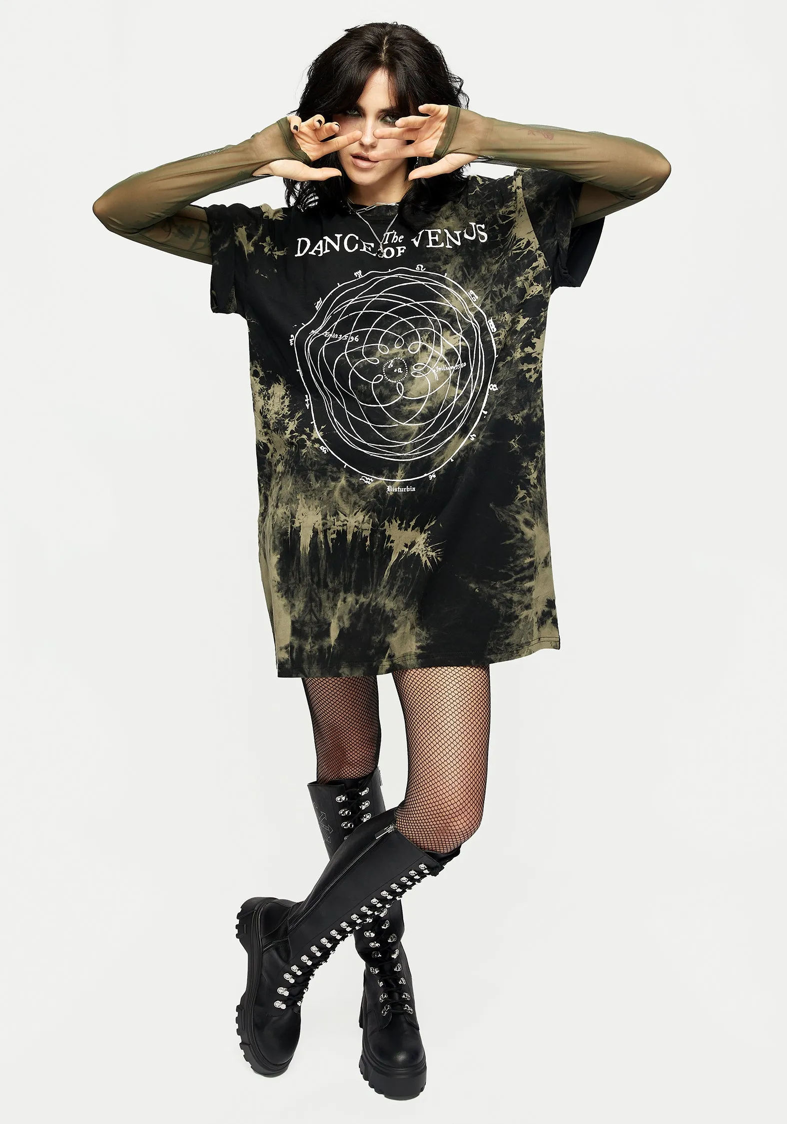 Dance Of Venus Tie Dye T-shirt Dress