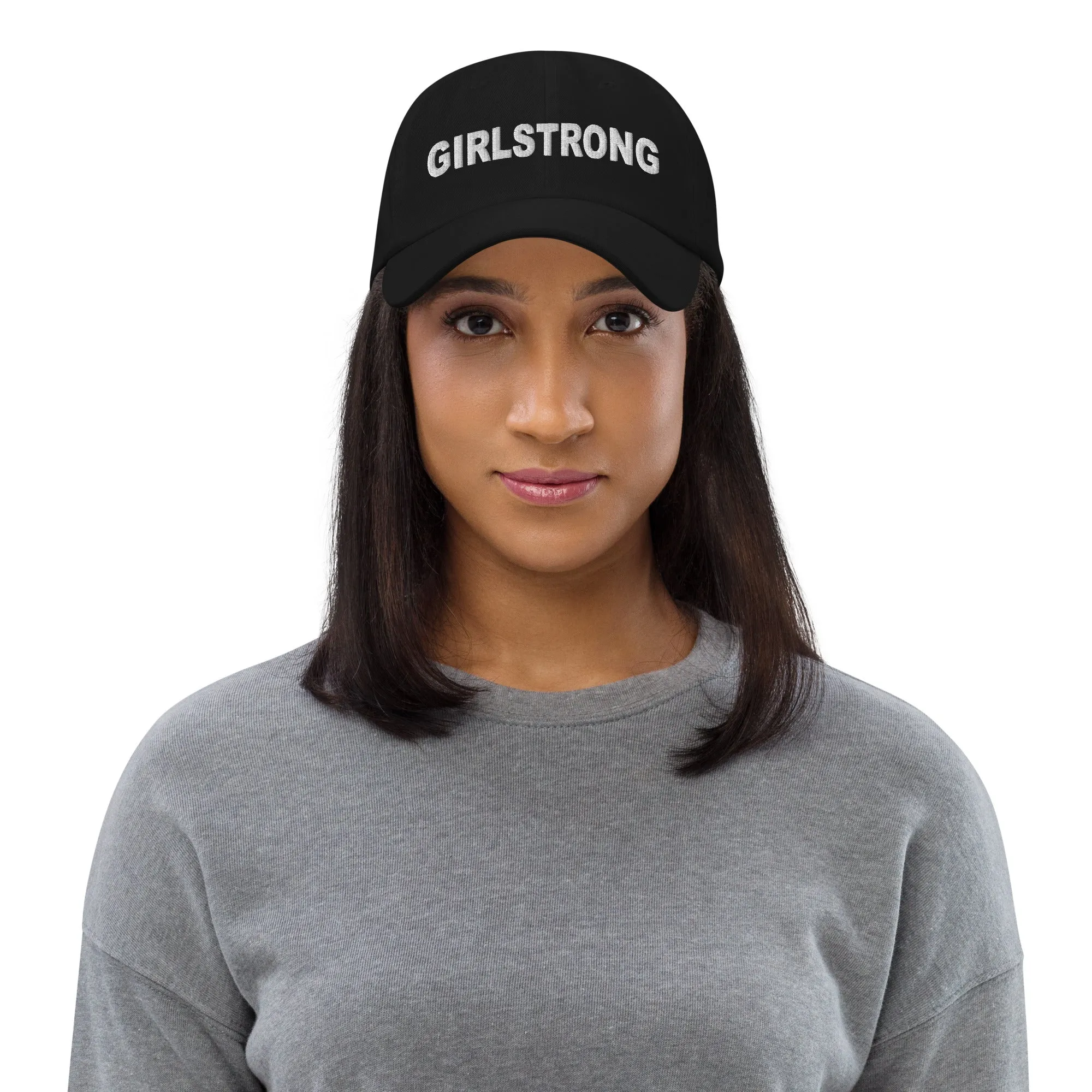 ELEVATED BASICS, BLACK BASEBALL CAP GIRLSTRONG AVAILABLE IN 12 TRENDY COLORS