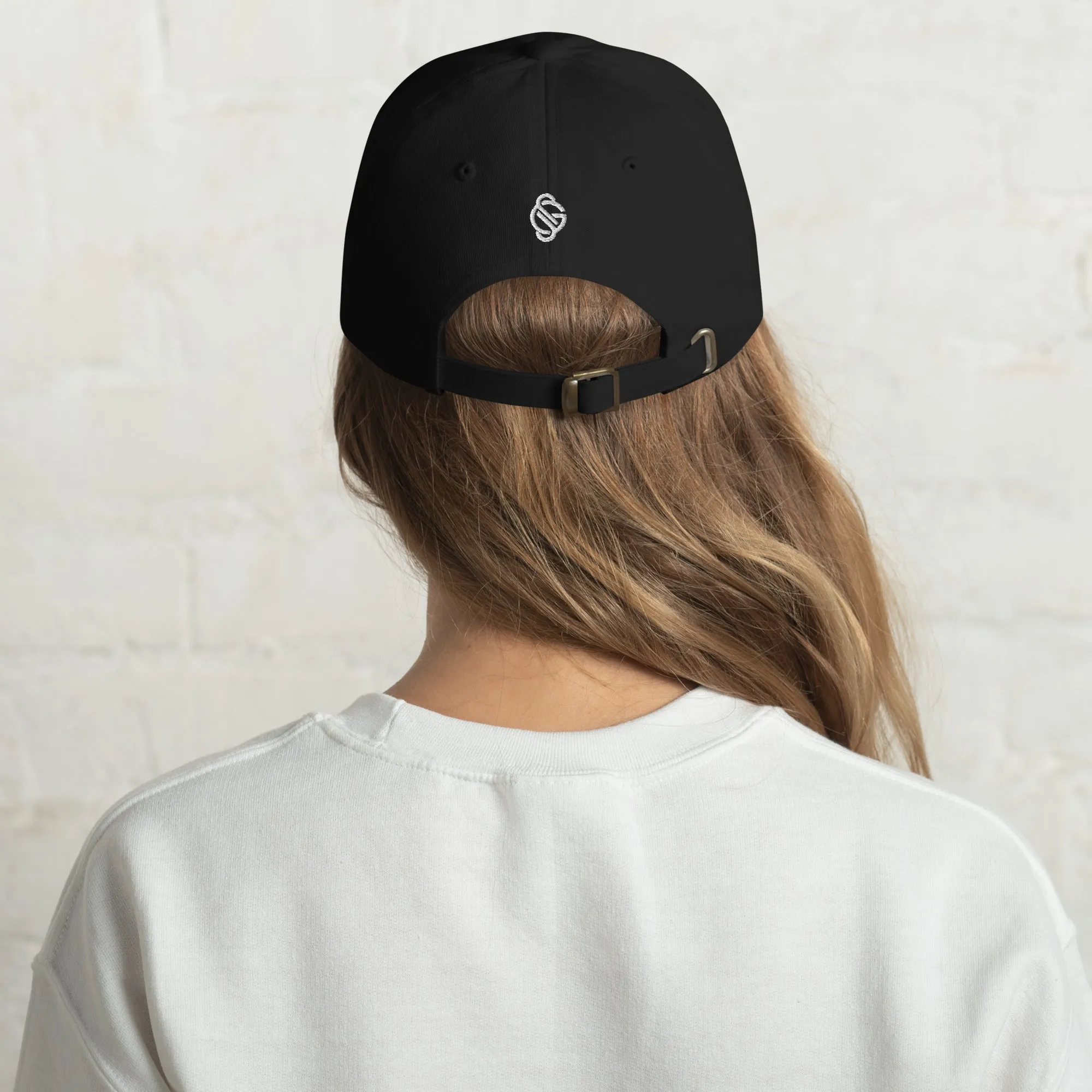 ELEVATED BASICS, BLACK BASEBALL CAP GIRLSTRONG AVAILABLE IN 12 TRENDY COLORS