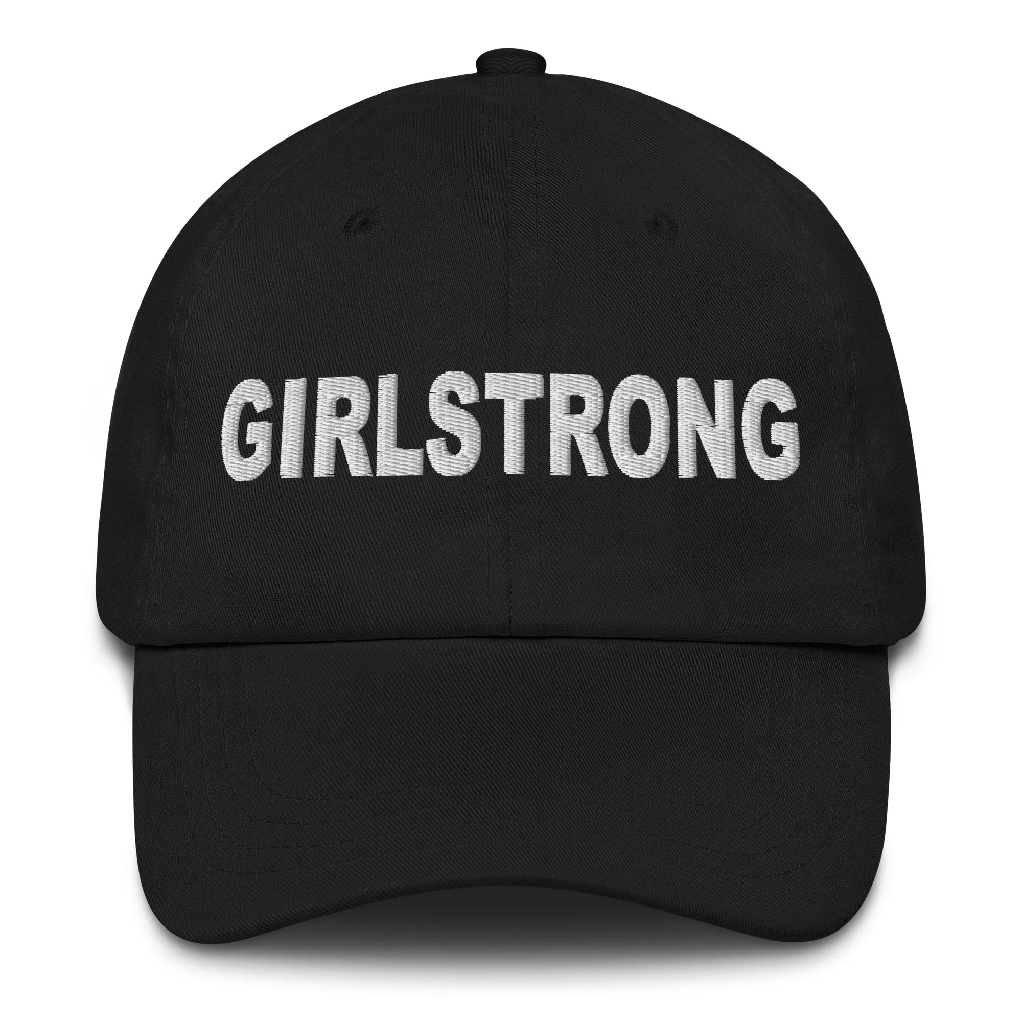 ELEVATED BASICS, BLACK BASEBALL CAP GIRLSTRONG AVAILABLE IN 12 TRENDY COLORS