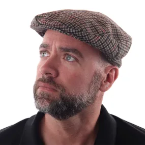 Failsworth Norwich Tweed Flat Cap - Plaid