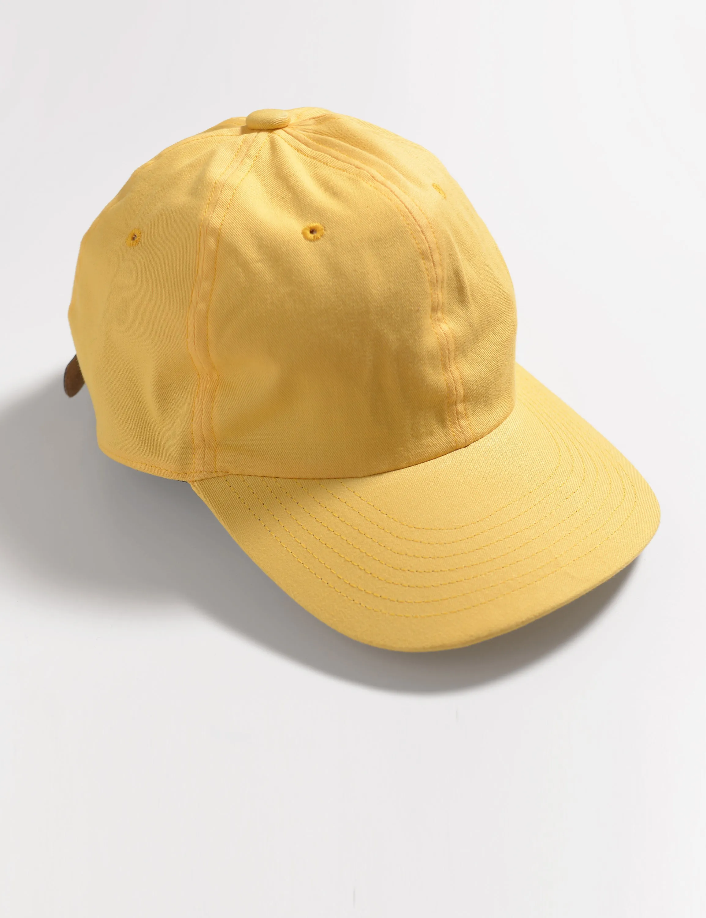 FINAL SALE: Loose Light Chino Baseball Cap - Lemon