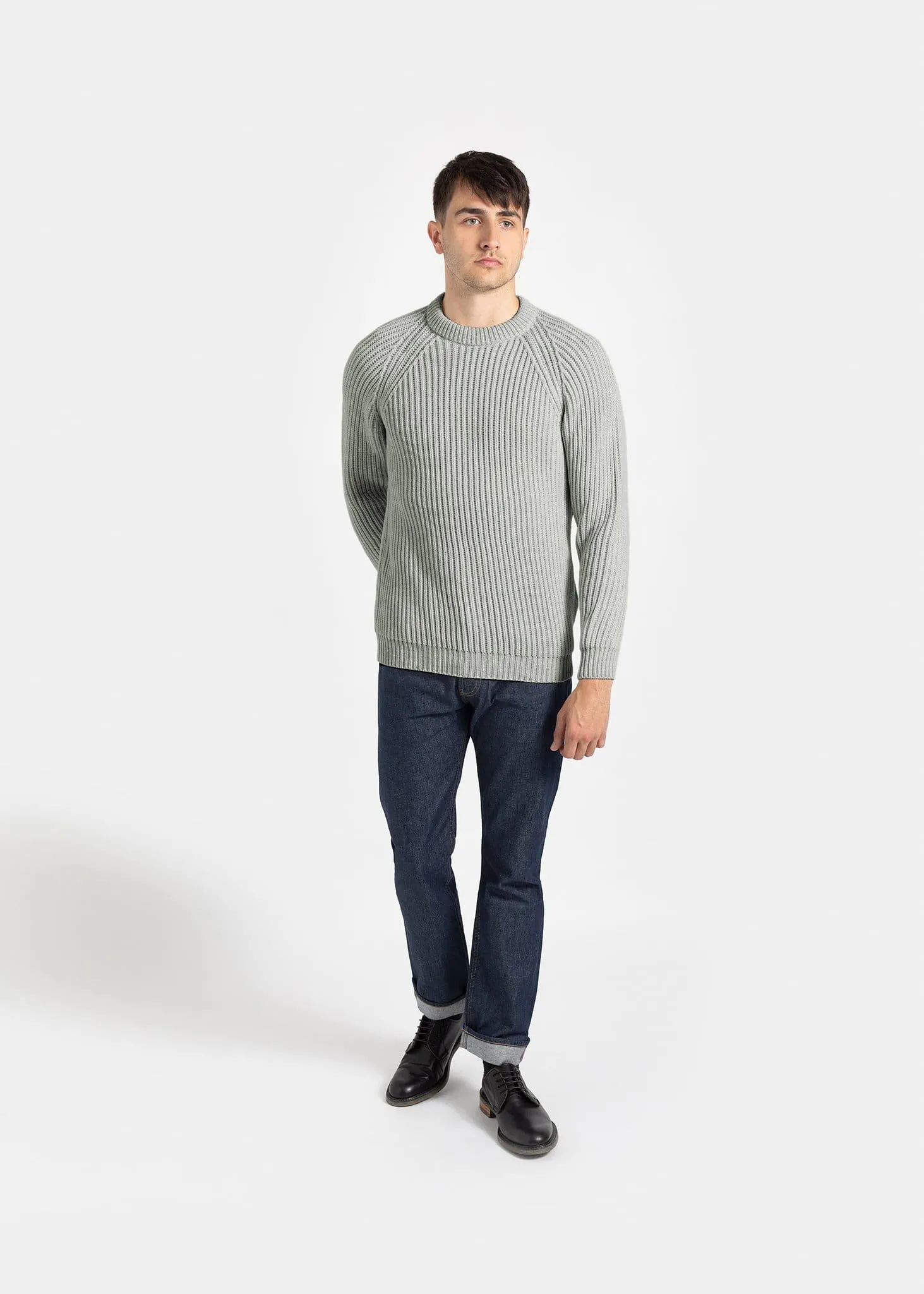 Fisherman Jumper Light Grey