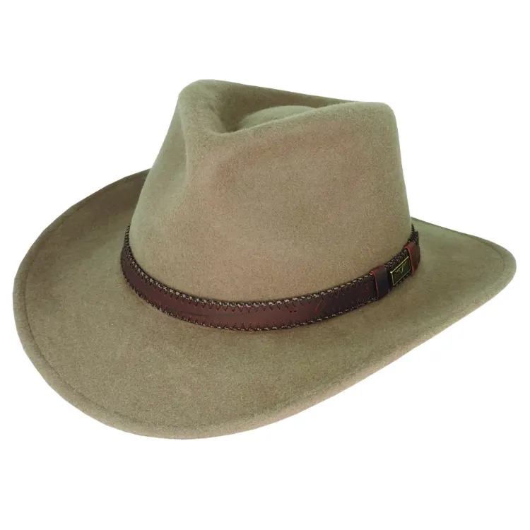 Flinders Buck Wool Felt Outback - Tan