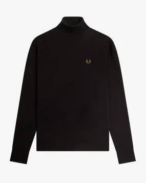 Fred Perry Roll Neck Jumper - Navy