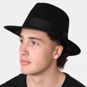 GC Hats Indy Felt Fedora - Black