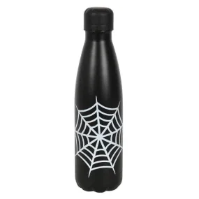 Gothic Spiderweb Halloween Metal Water Bottle