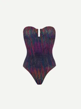 Halo Bustier in Imprime Cameleon