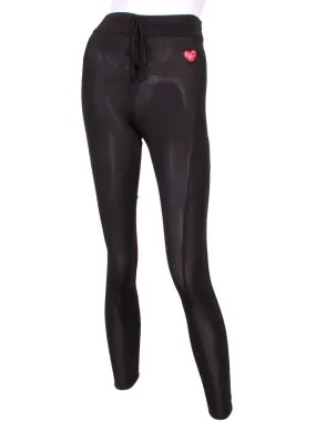 High Waisted Leg Lengthening Leggings Black With Back Pocket