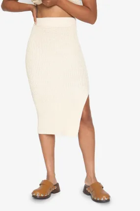 Jada Midi Skirt - Creme