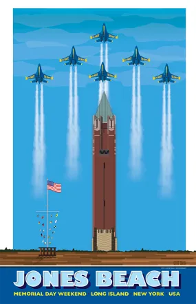 Jones Beach Airshow Illustration