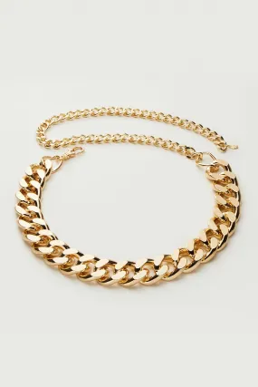 Jovan Chain Aloy Metal Belt (Gold)