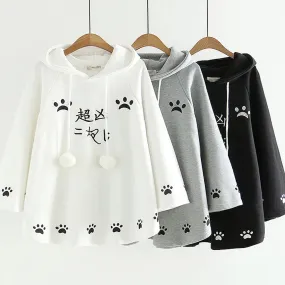 Kawaii Neko Cat Paws Harajuku Hoodie