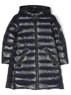 Moncler Kids 8 10 MOKA Hooded Down Coat Navy