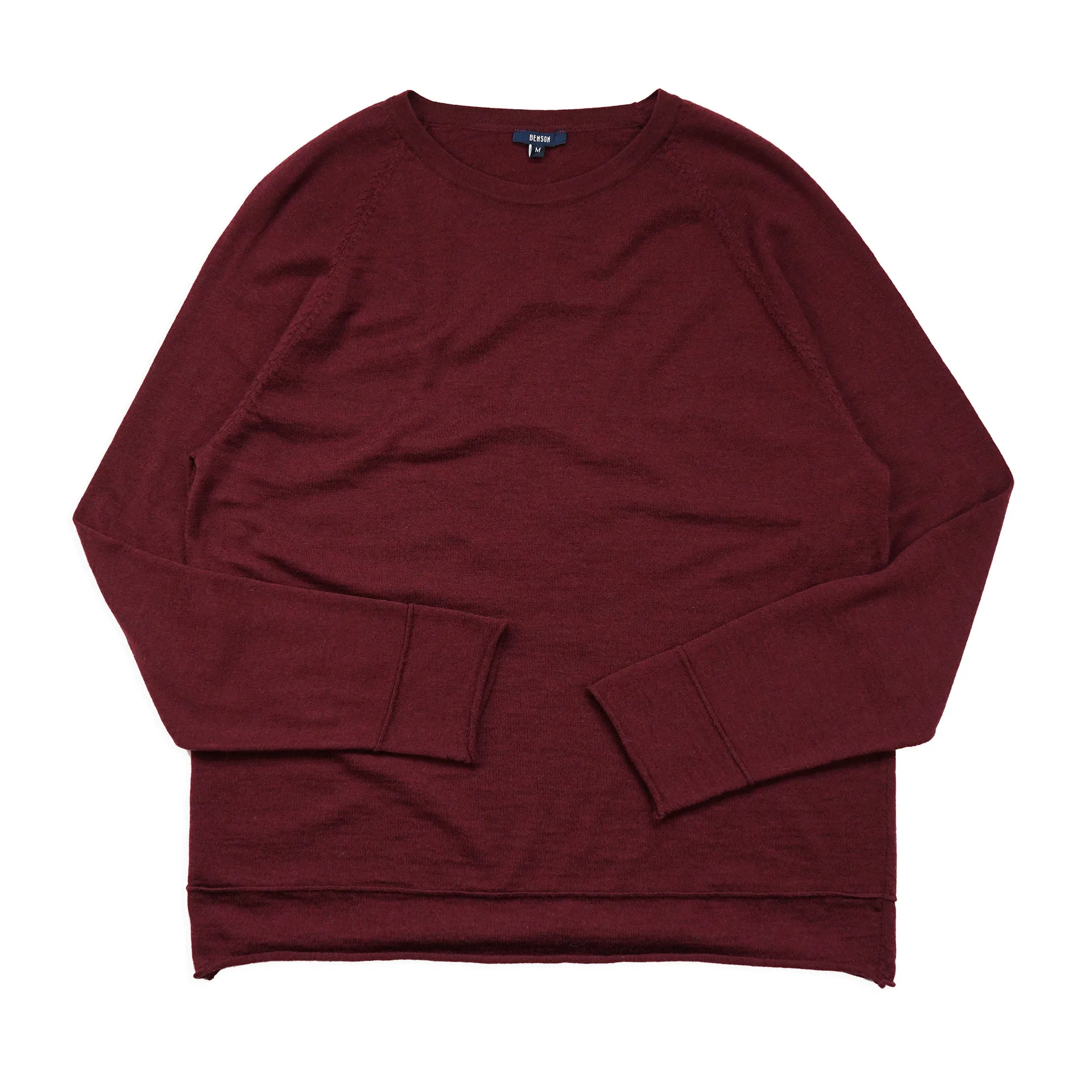 Morgan Fine Gauge Merino Maroon Sweater