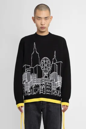 OFF-WHITE MAN BLACK&WHITE KNITWEAR