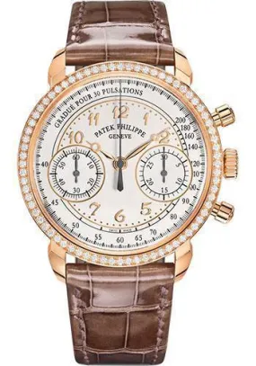 Patek Philippe 38mm Complications Chronograph - Rose Gold - Silvery Opaline Dial 7150/250R