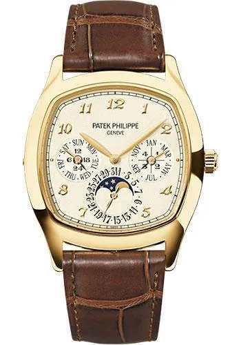 Patek Philippe 44mm Men Grand Complications Watch Cream Dial 5940J