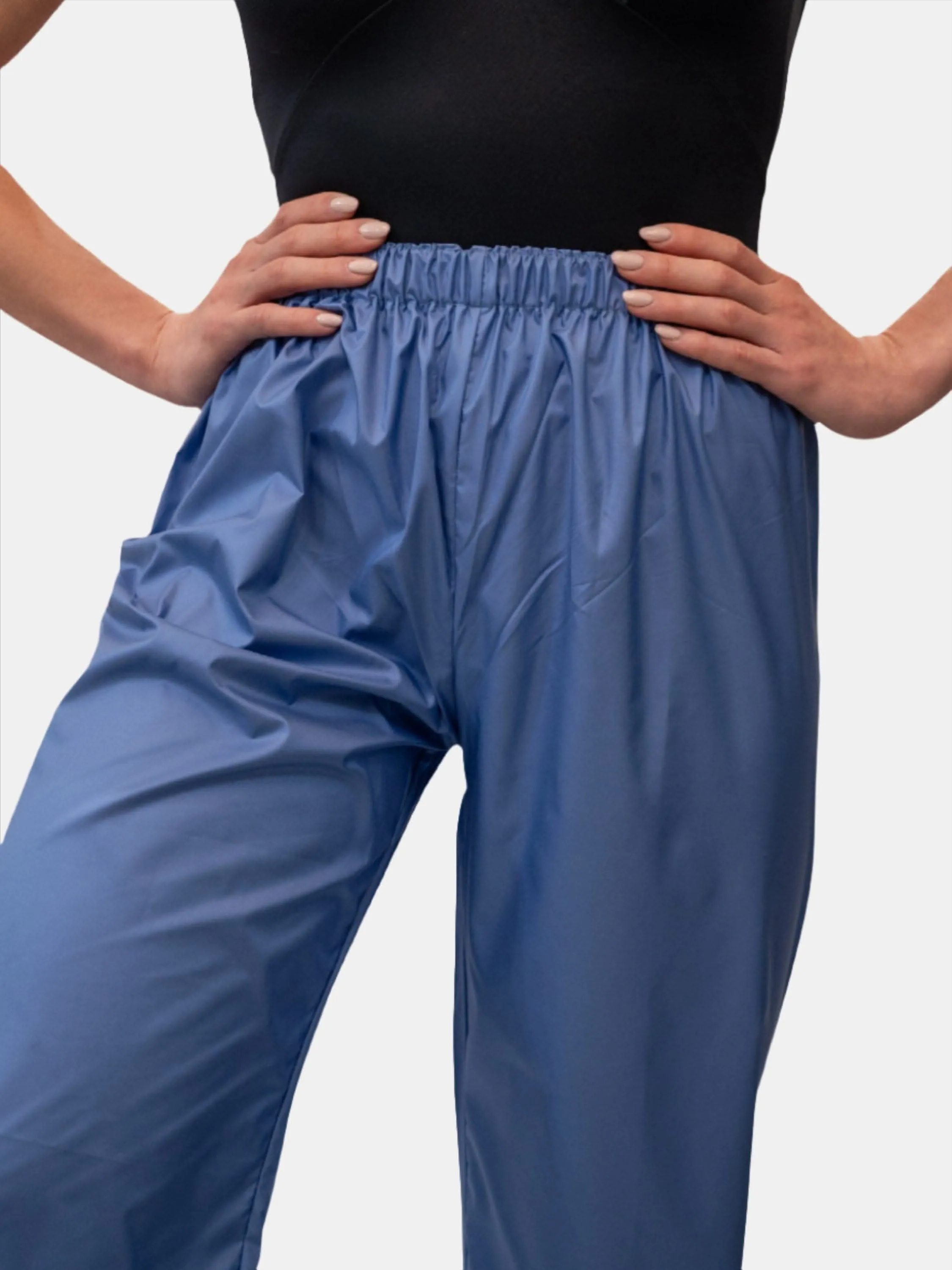 Powder Blue Warm-Up Dance Trash Bag Pants MP5003