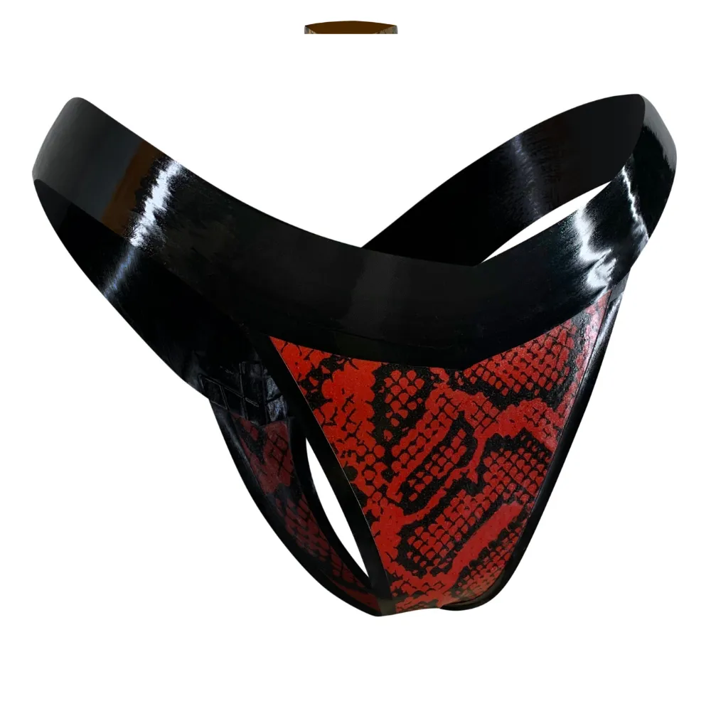 Print High Cut Thong READY TO SHIP