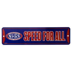 Speed for All Metal Sign