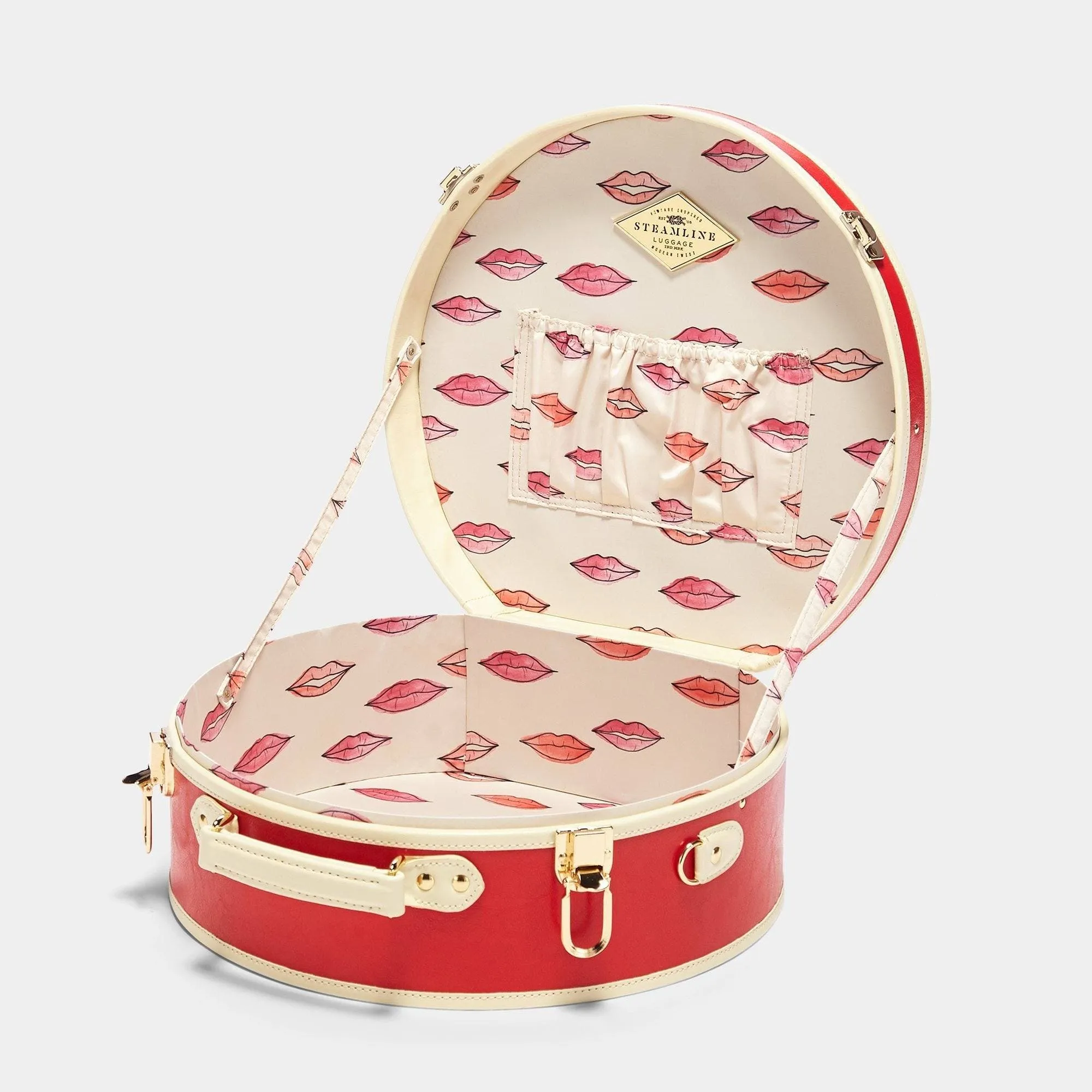 The Entrepreneur - Lip Print Hatbox Large