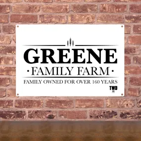 The Walking Dead Greene Family Farm Metal Sign