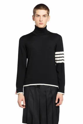 THOM BROWNE MAN BLACK KNITWEAR