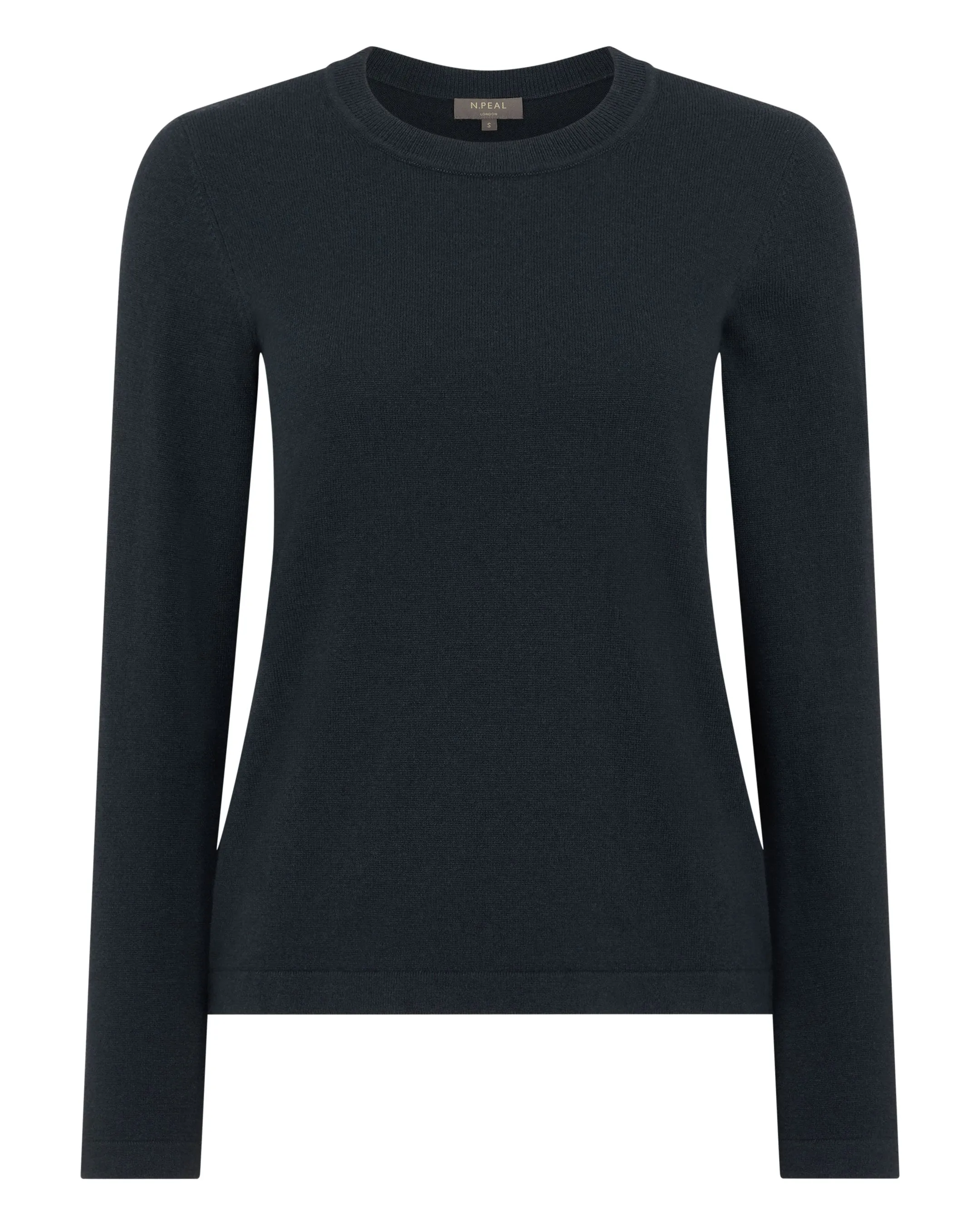 Women's Hallie Round Neck Cashmere Jumper Grigio Blue