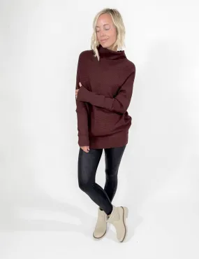 Wrenley Dolman Sweater- CHOCOLATE